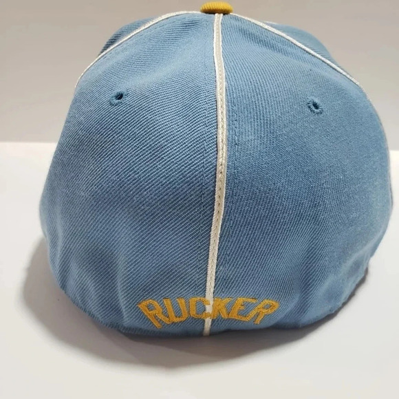 Stall and Dean 7 7/8 Mens Blue/Yellow Fitted Rucker Hat,Street Baseball  Harlem - Picture 5 of 6